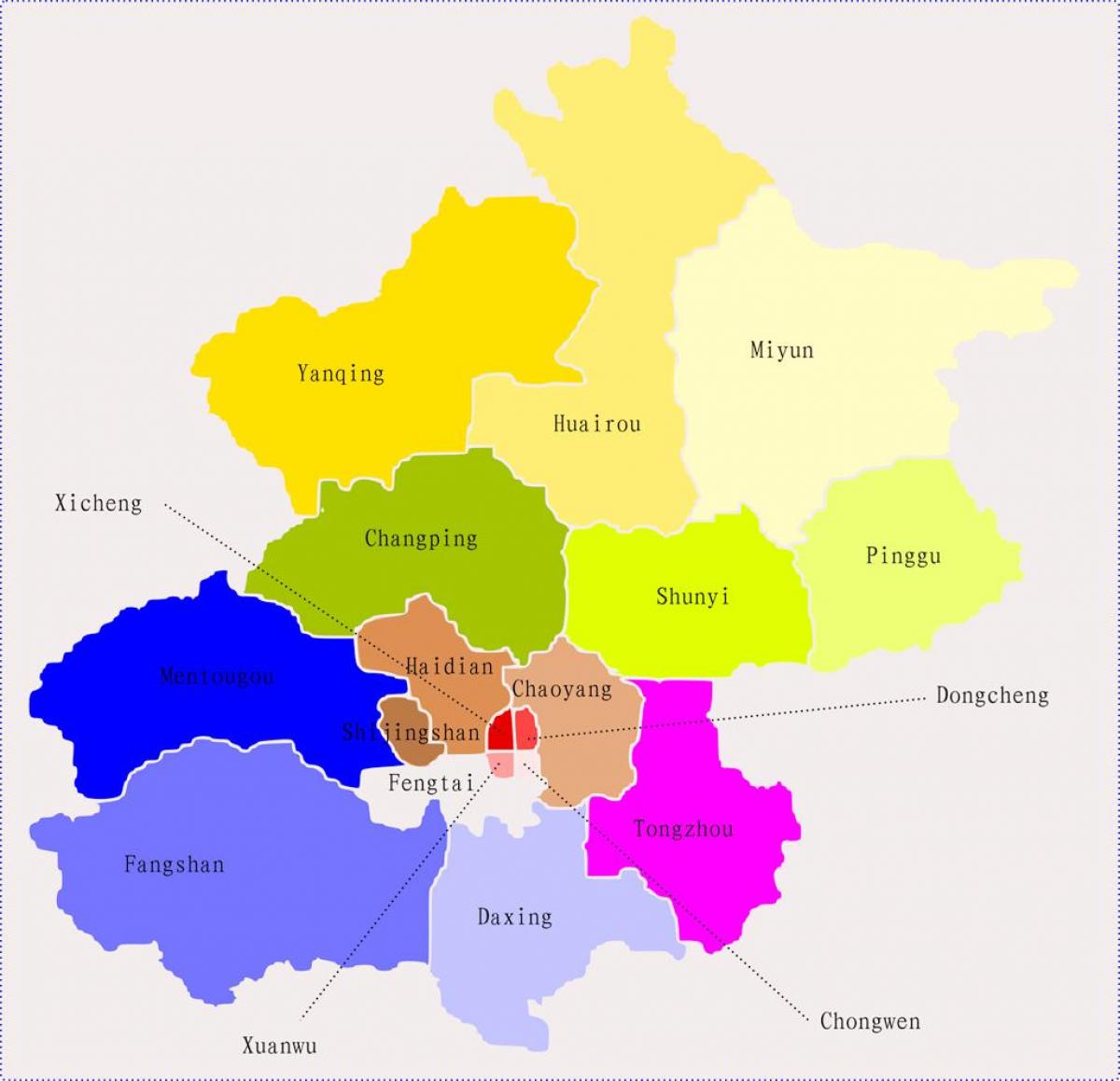 Peking Čína mapu