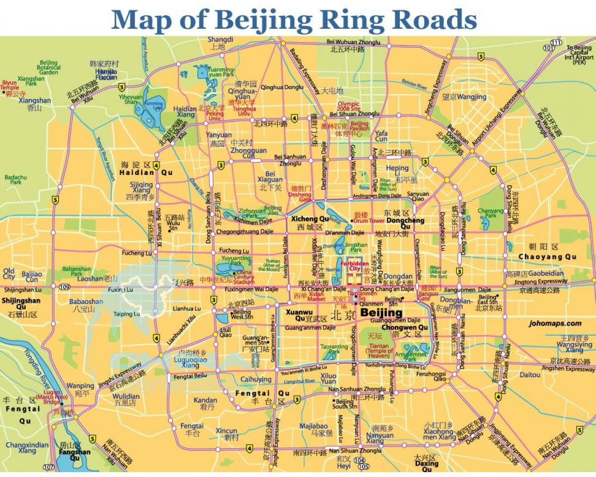 Peking ring road map