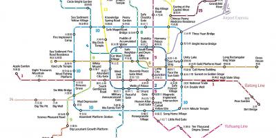 Mapa baidu mapu Pekingu