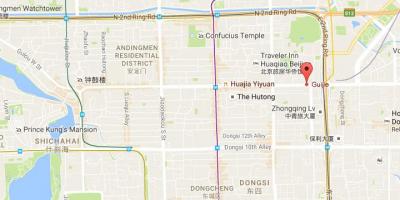 Mapa ghost ulici Pekingu
