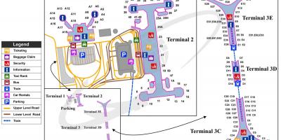 Peking letisko mapu
