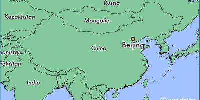 Peking, Čína mapa sveta