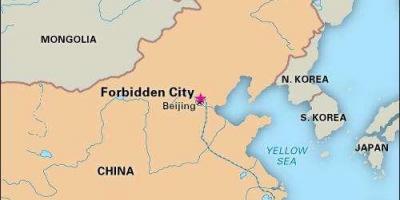Zakázané mesto Číny mapu