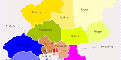 Peking Čína mapu
