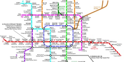 Peking metro mapu 2016